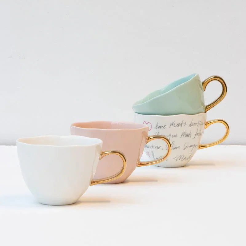 Good Morning cup Cappuccino / Tea Ø11 cm - Celadon (set of 4)