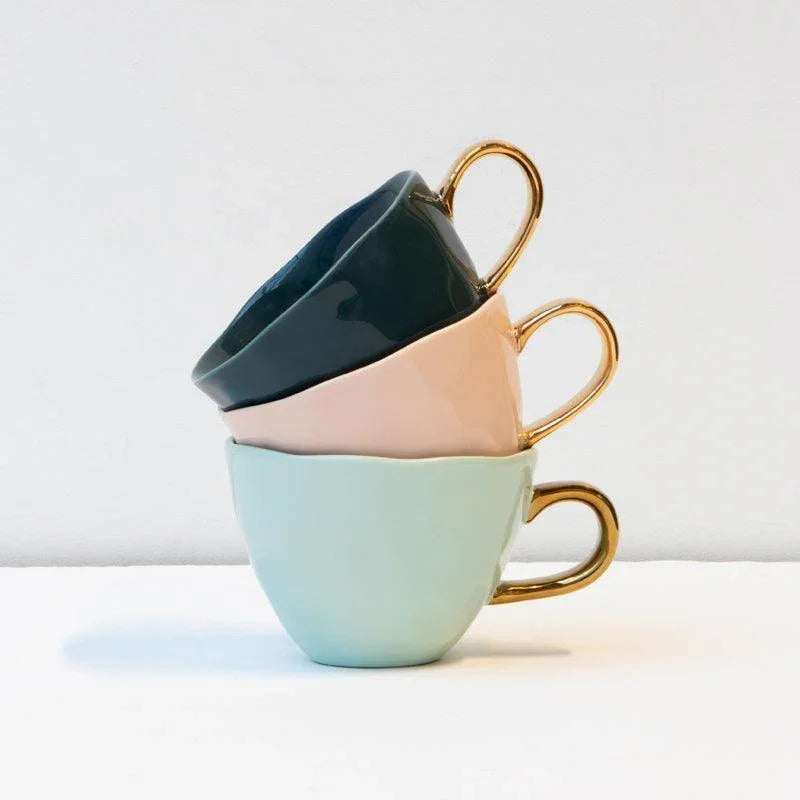 Good Morning cup Cappuccino / Tea Ø11 cm - Celadon (set of 4)