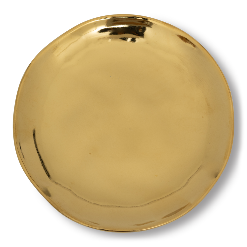Good Morning plate Ø14 cm - gold (set of 4)