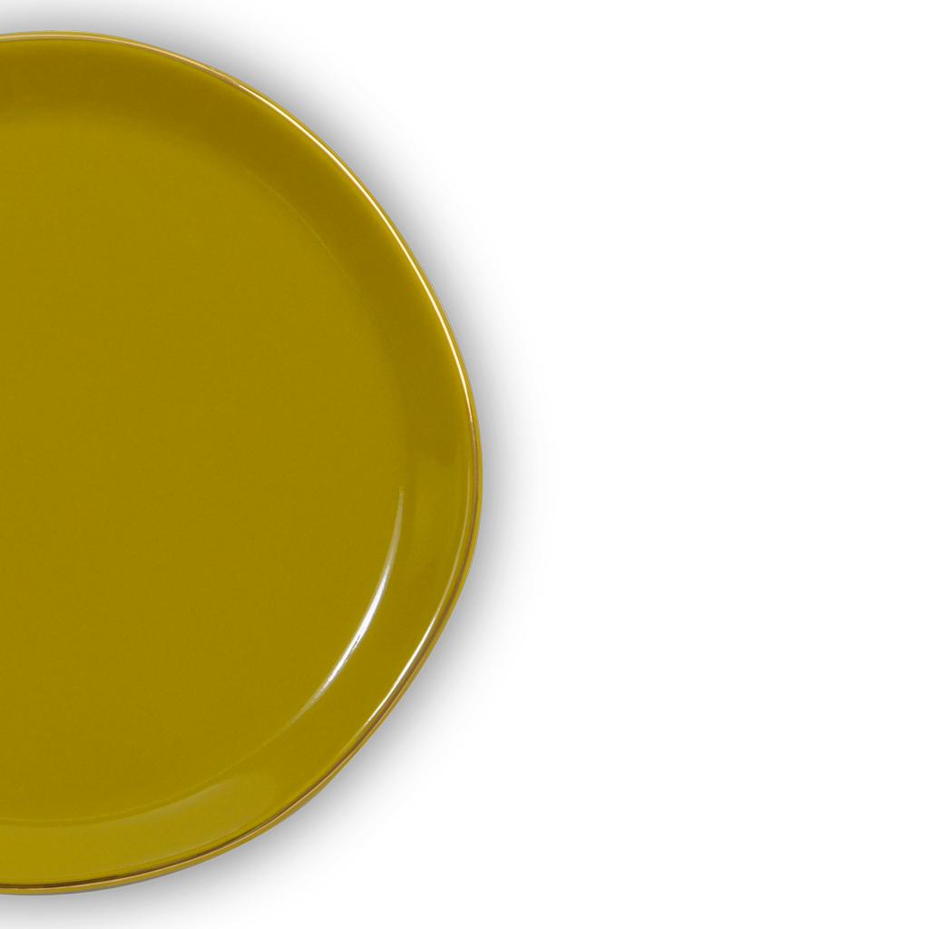 Good Morning plate Ø17 cm - Amber Green (set of 4)