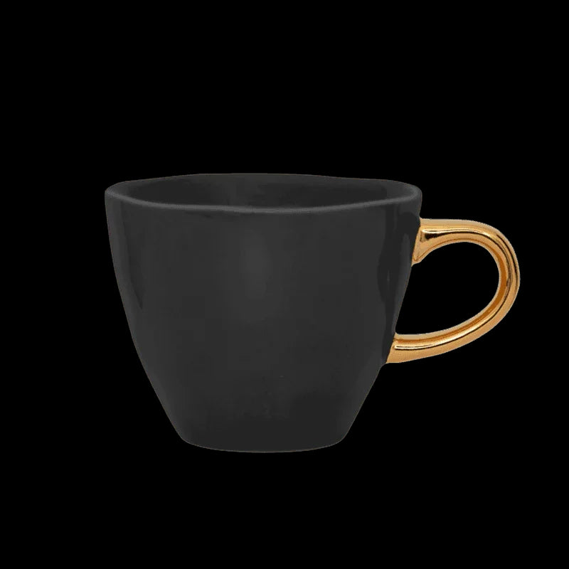 Good Morning cup Coffee Ø8 cm - Black (set of 4)