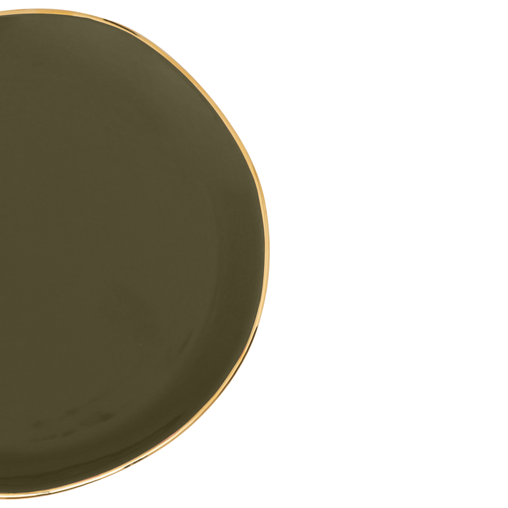 Good Morning plate Ø17 cm - Fir Green (set of 4)