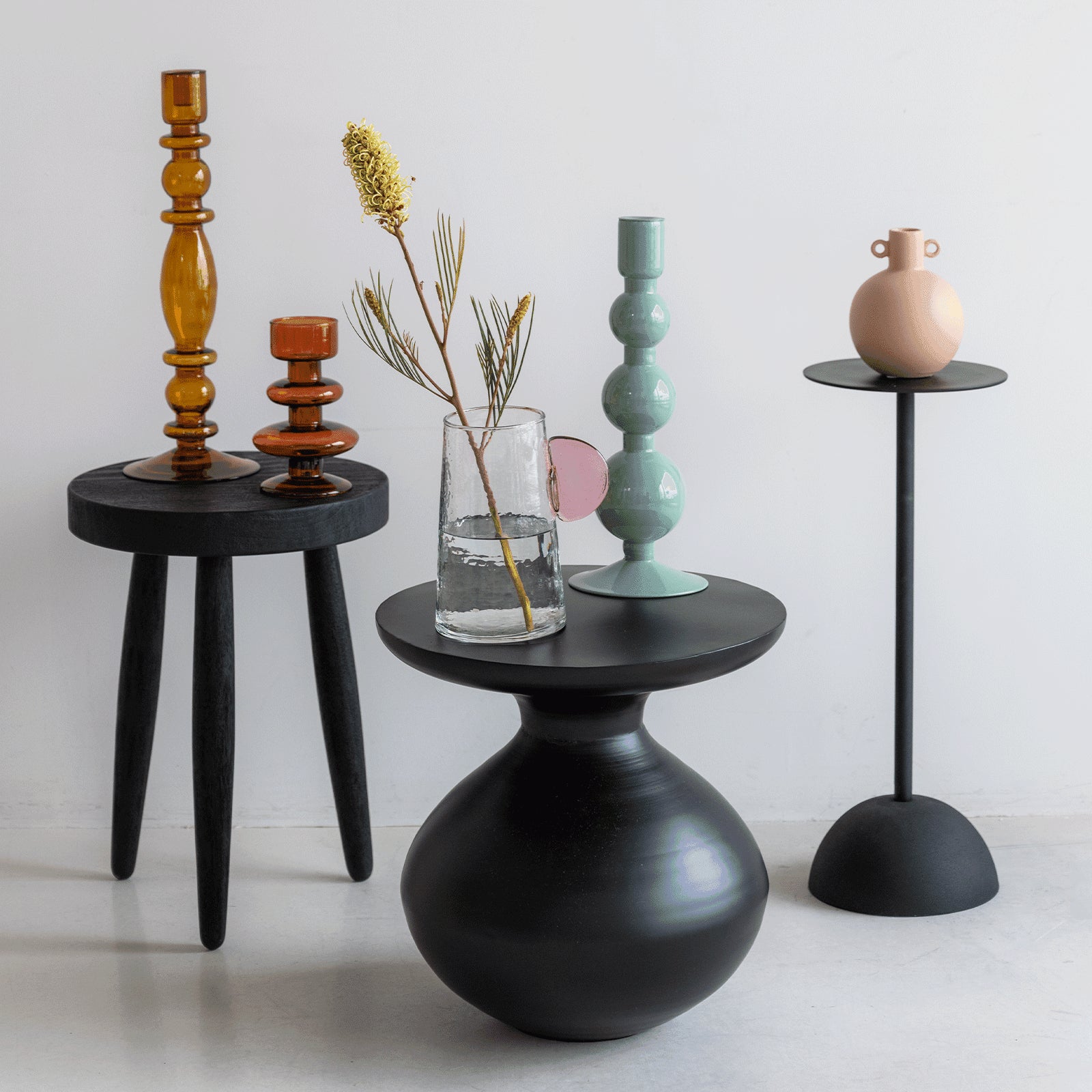 Side table S, Black