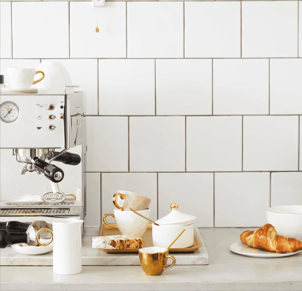 Good Morning cup Espresso Gold (set of 4)