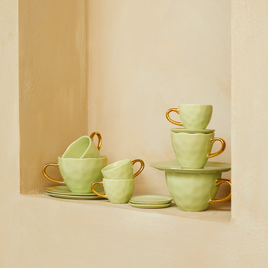 Good Morning plate Ø17 cm - Pale Green (set of 4)