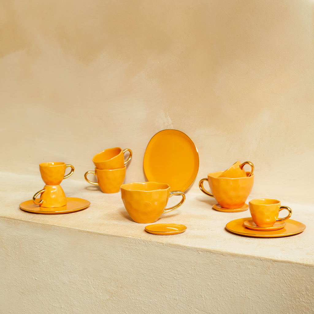 Good Morning plate Ø17 cm - Caramel (set of 4)