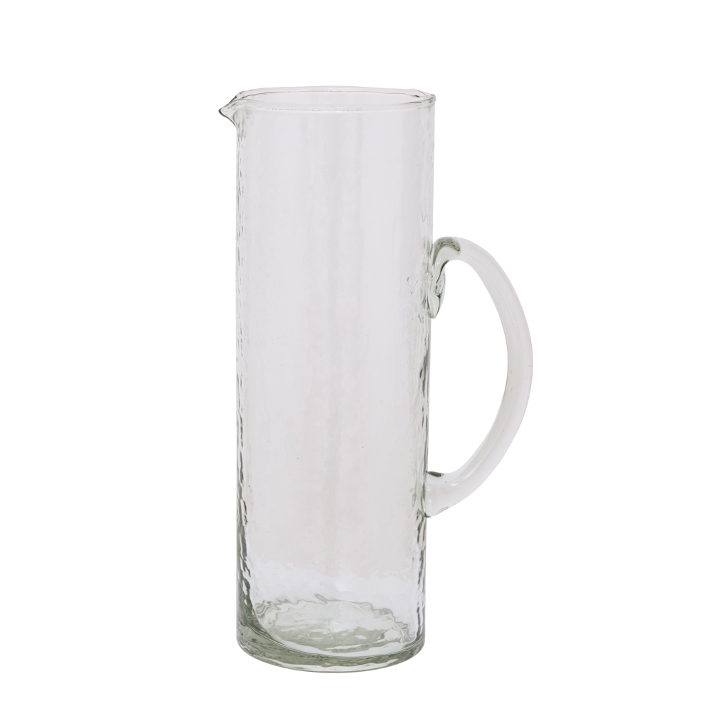 Jug Hammered Transparent