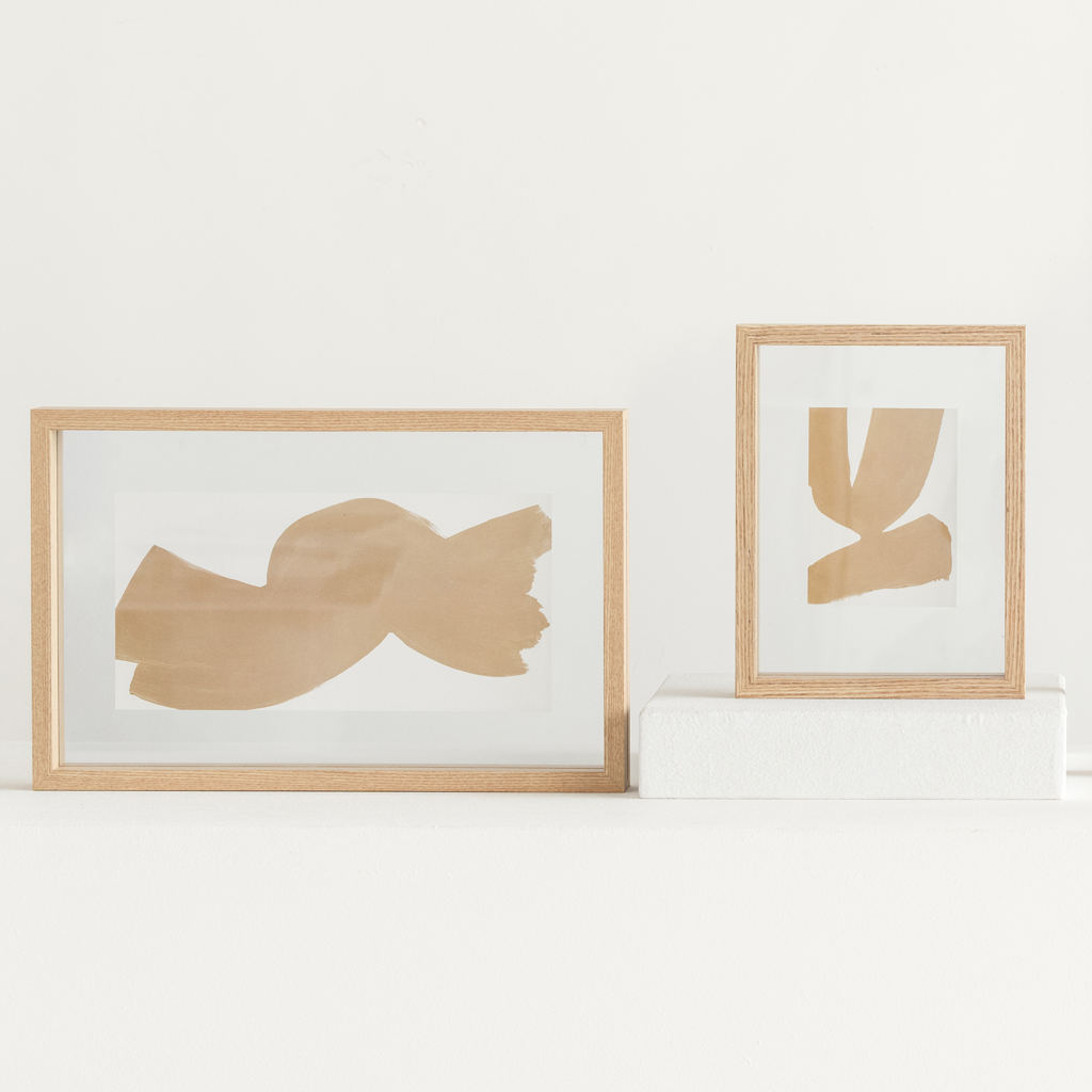 Photo frame Floating Aesthetic double natural
