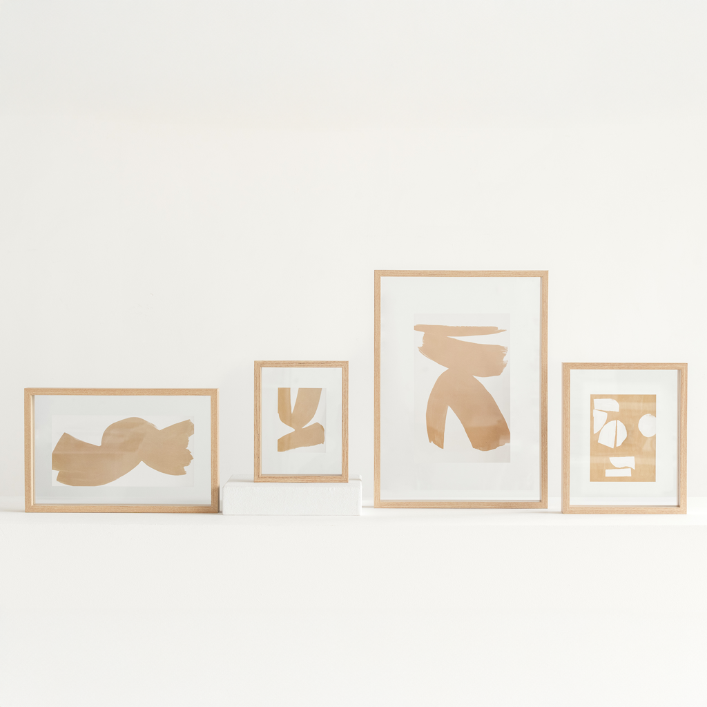 Photo frame Floating Aesthetic double natural