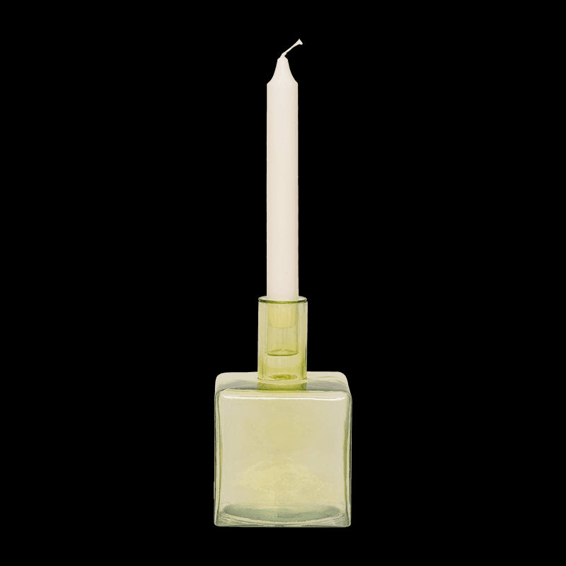 Candle holder Cubico Pale Green