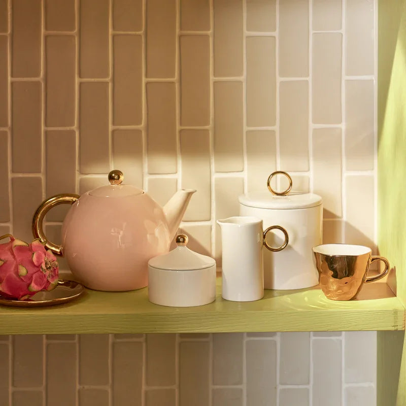 Good Morning Cup Coffee Gold (set of 4)