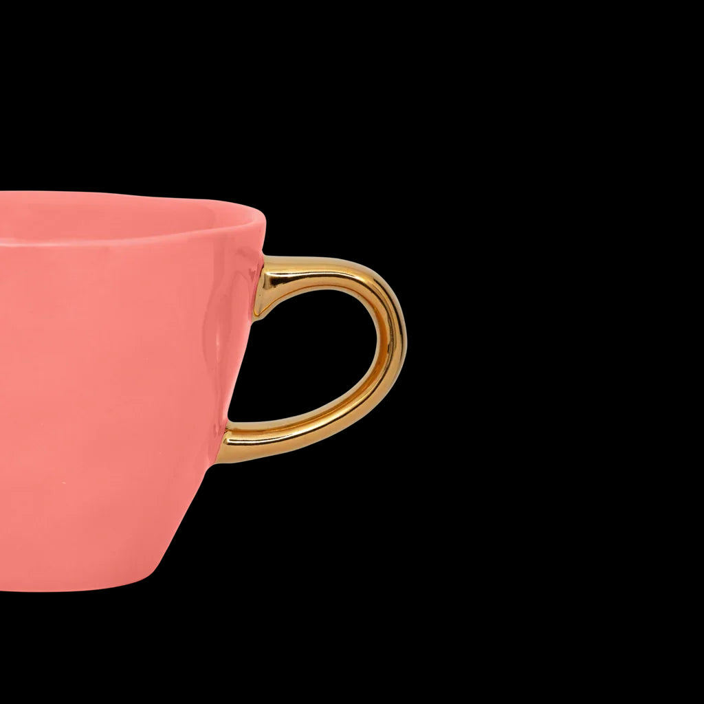 Good Morning cup Coffee Burnt Coral