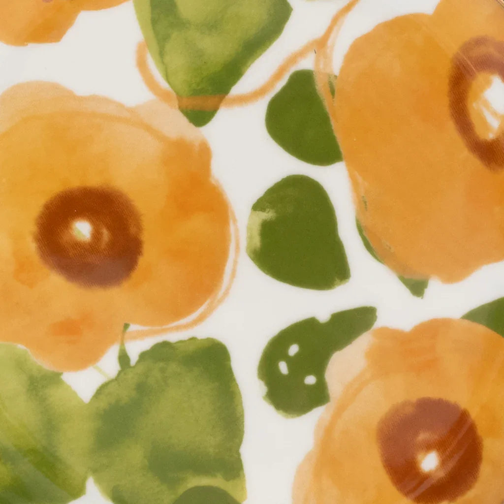 Good Morning plate Floral Art Caramel, Ø17 Cm