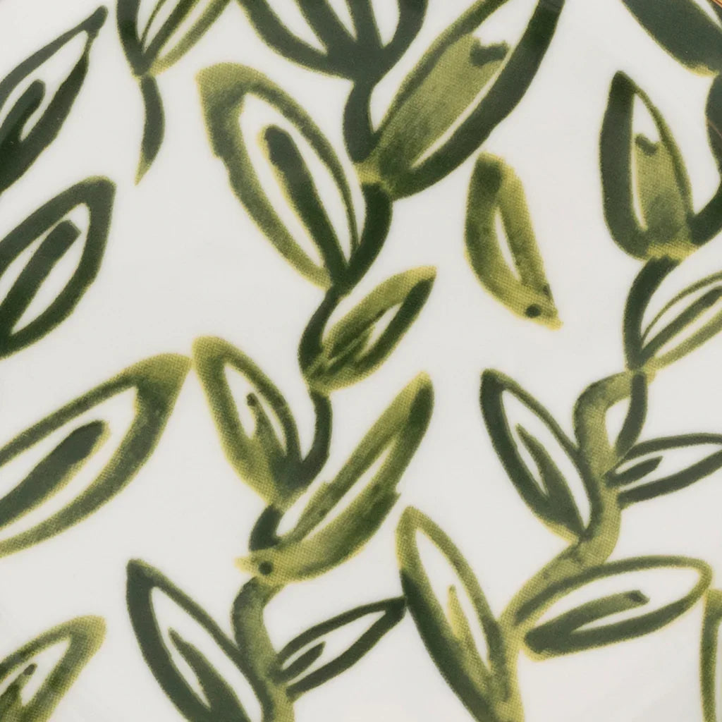 Good Morning plate Leaves Evergreen Sprig, Ø17 Cm