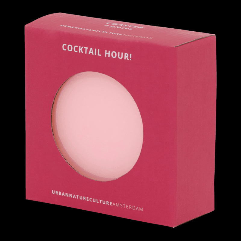 Glass coaster, set of 4, in gift pack