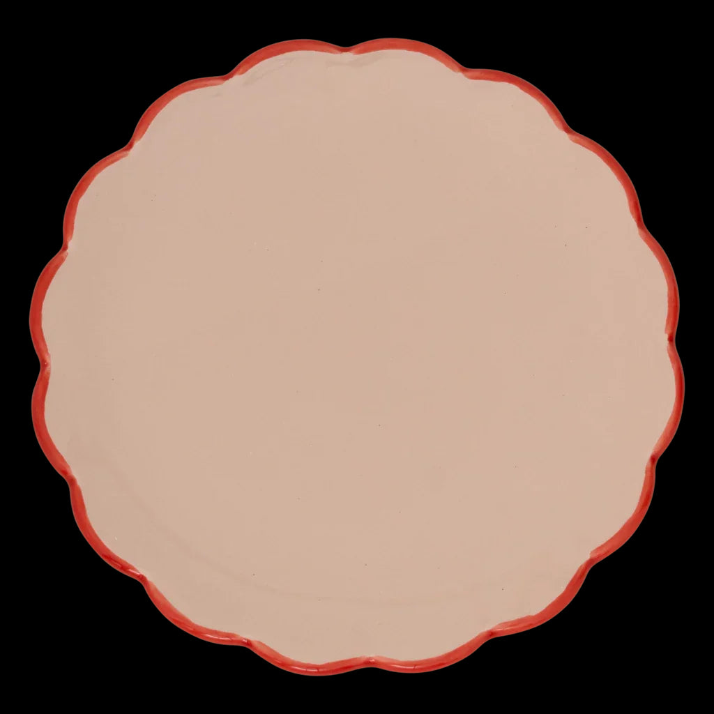 Good Morning plate Sculpted, Old Pink