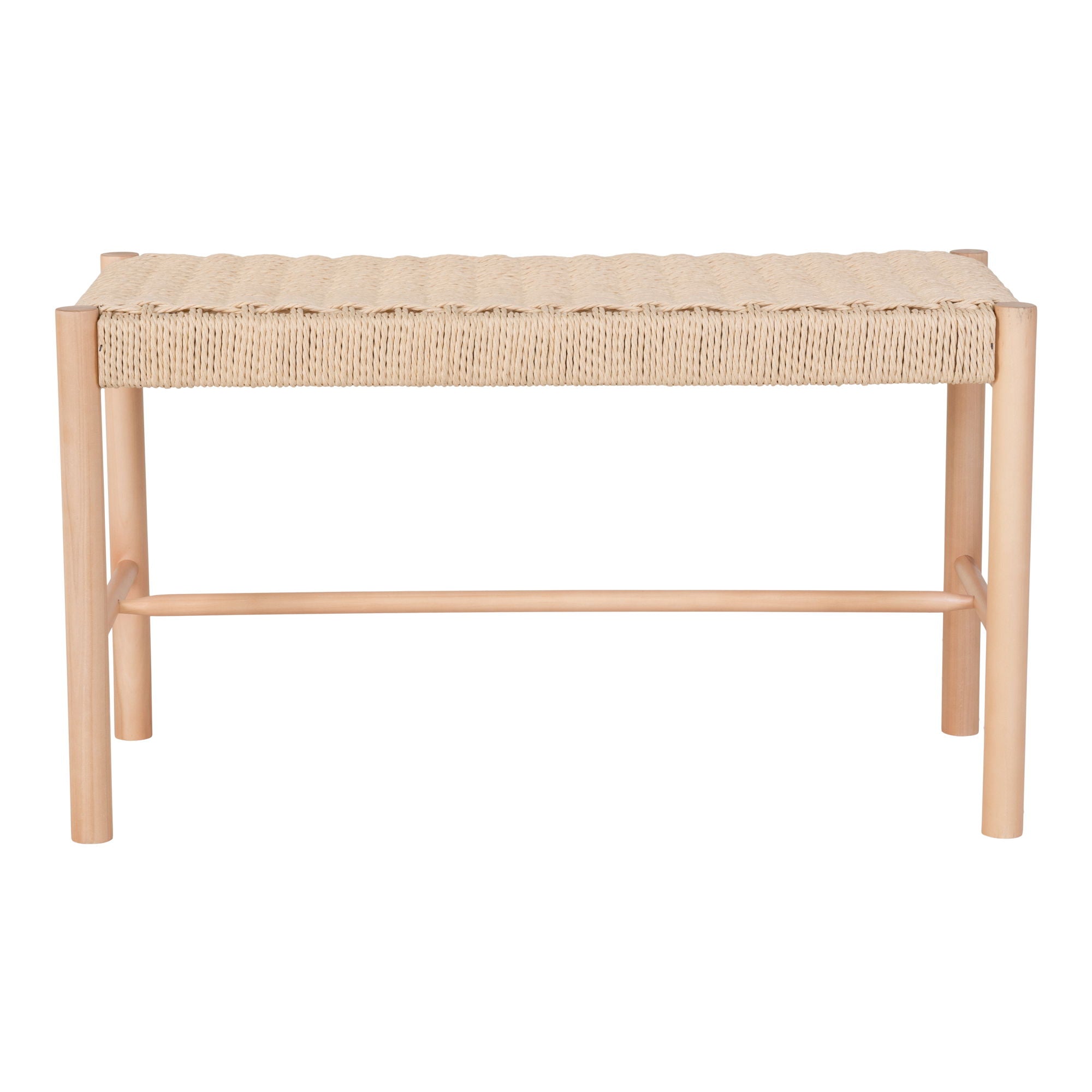 Abano Bench - Paper woven bench in nature 35x80x45 cm