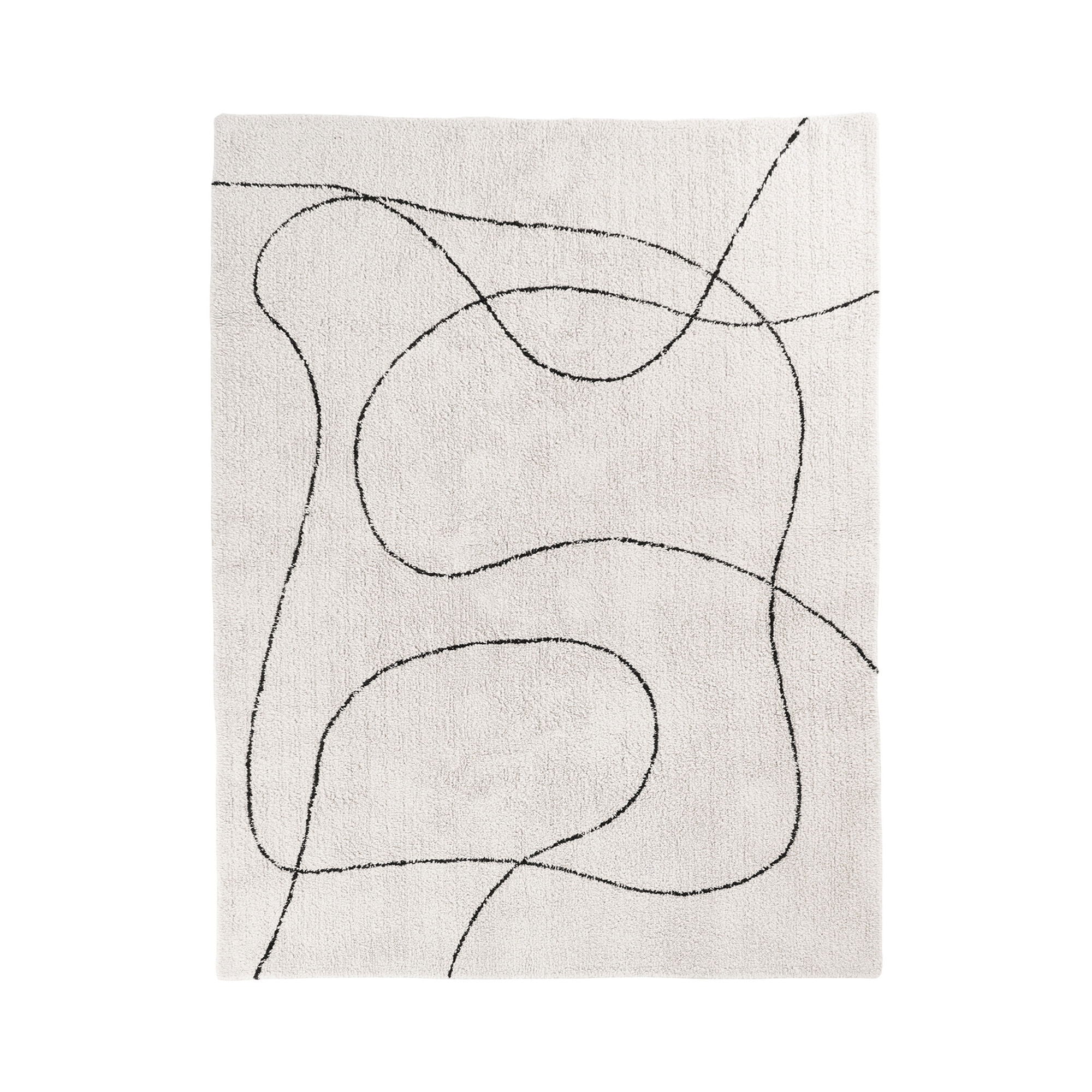 Tampa Rug - Rug in natural cotton with print 160x230 cm