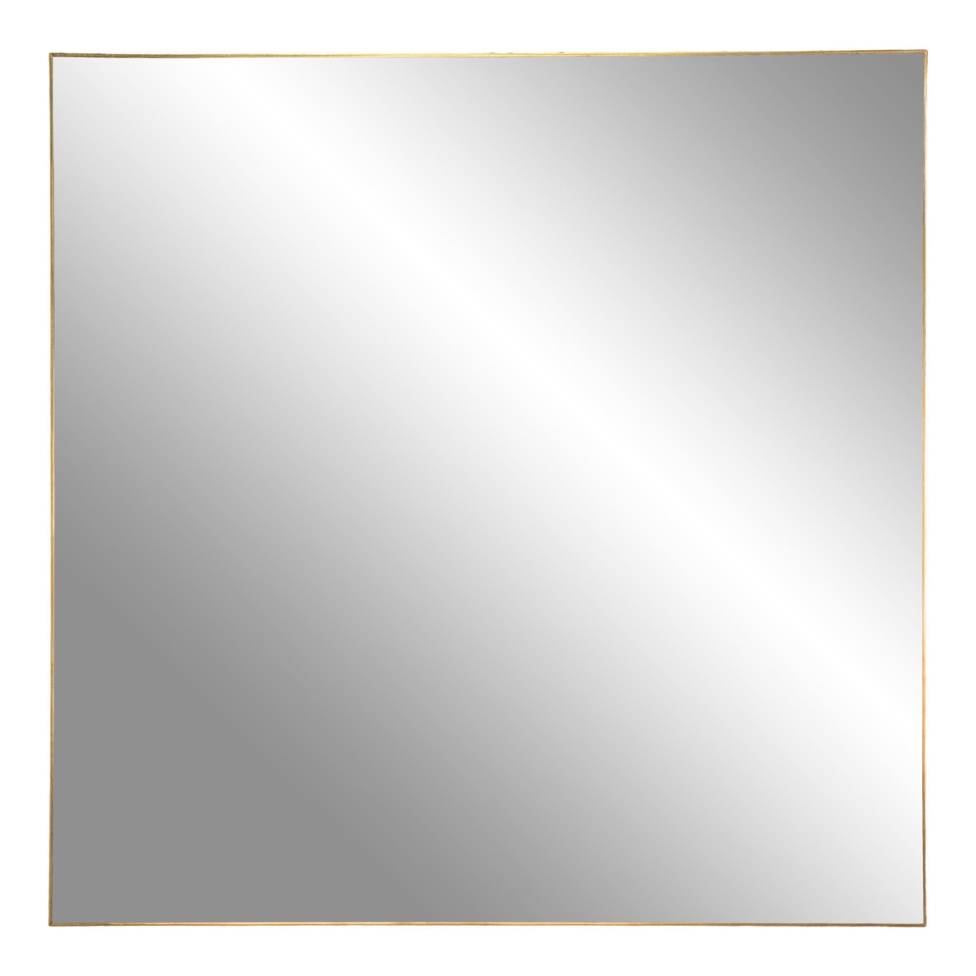 Jersey Mirror - Mirror with brass look frame 60x60 cm