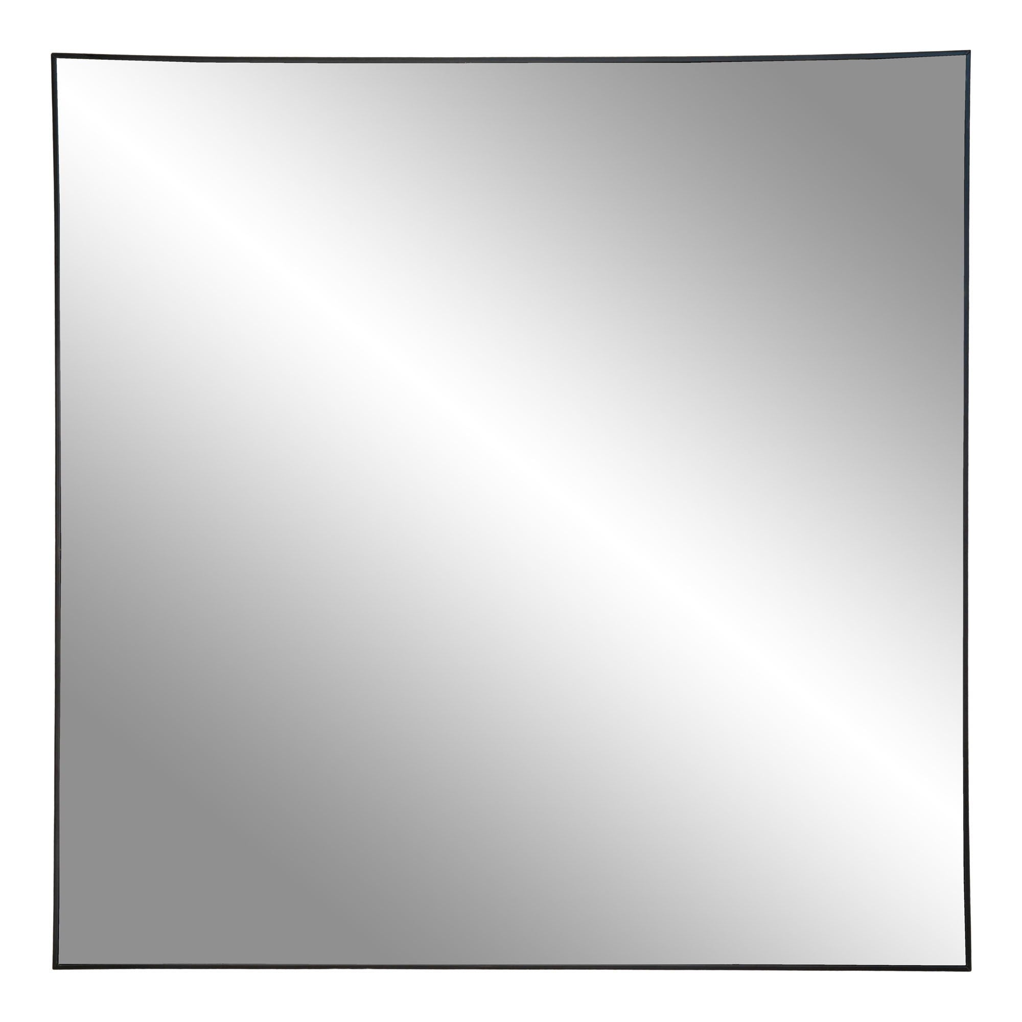 Jersey Mirror - Mirror with black look frame 60x60 cm
