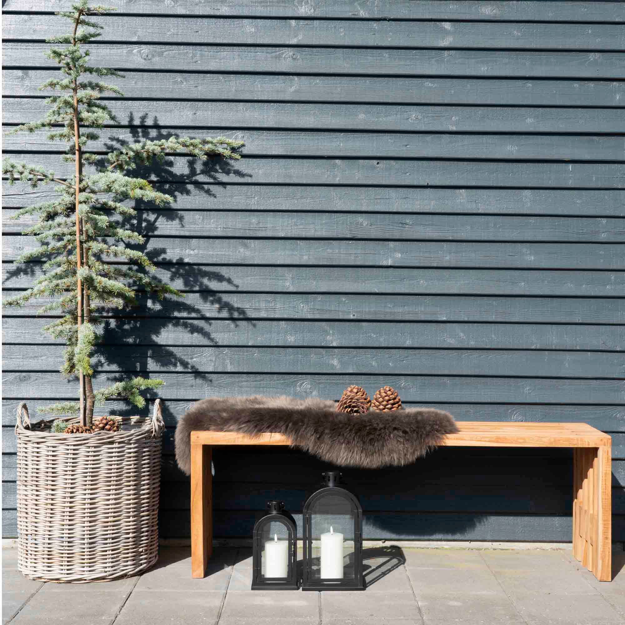 Indo Baskets - 2 round baskets in kubu with plastic inside