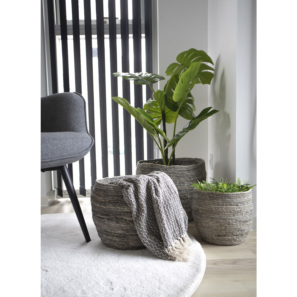 Tivoli Baskets - 3 round baskets in grey