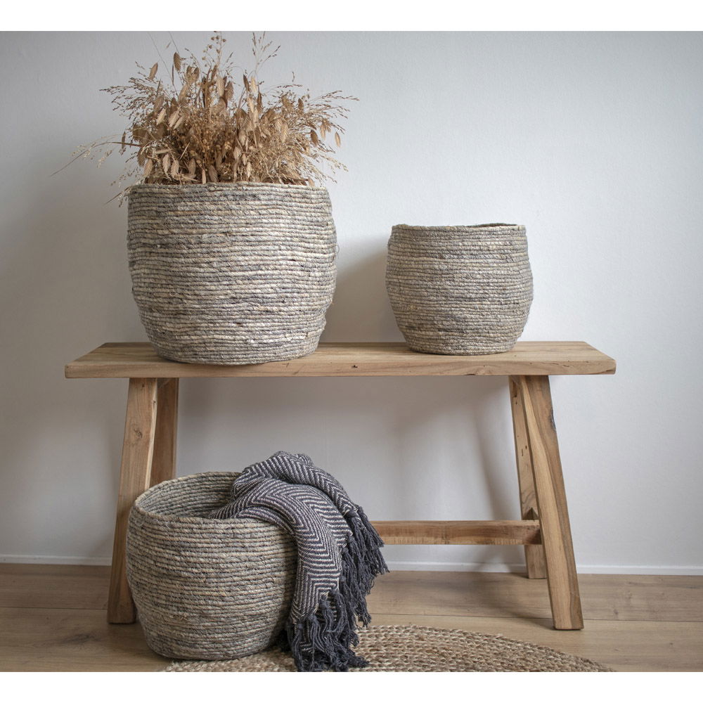 Tivoli Baskets - 3 round baskets in grey