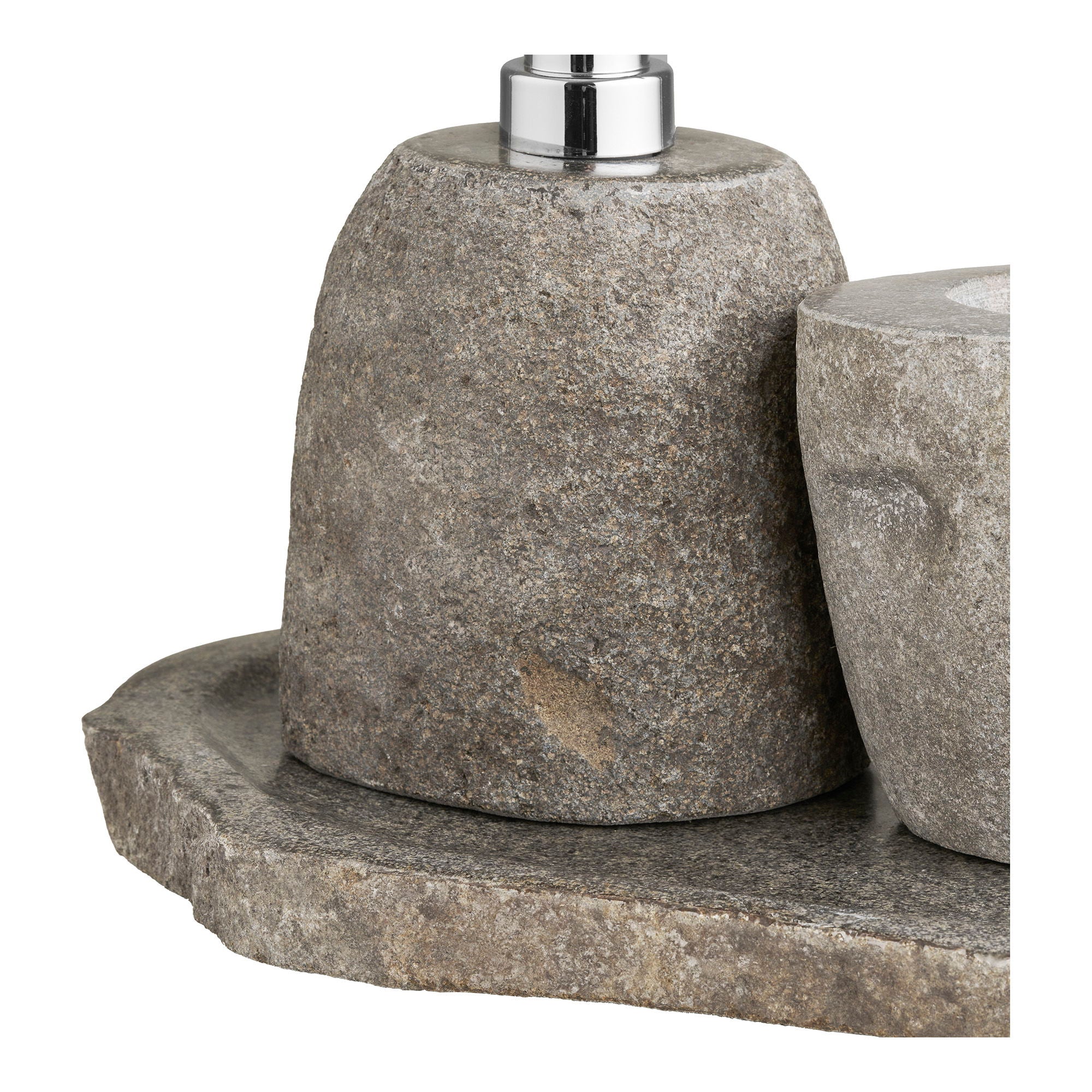 Gara Bathroom Set, Storage Cup, Soap Dispenser, Tray