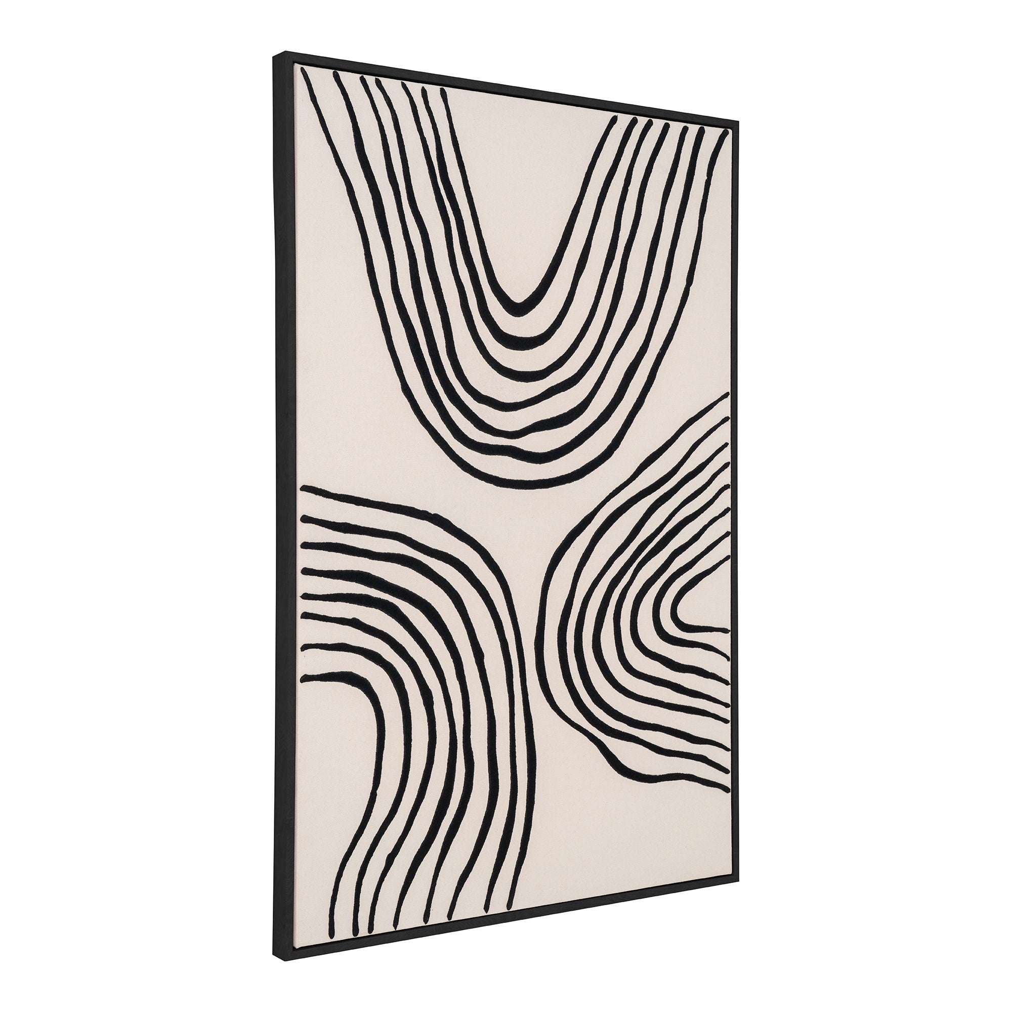 Lipari Canvas Print - Canvas print, canvas, black/beige, No.2 60x90 cm