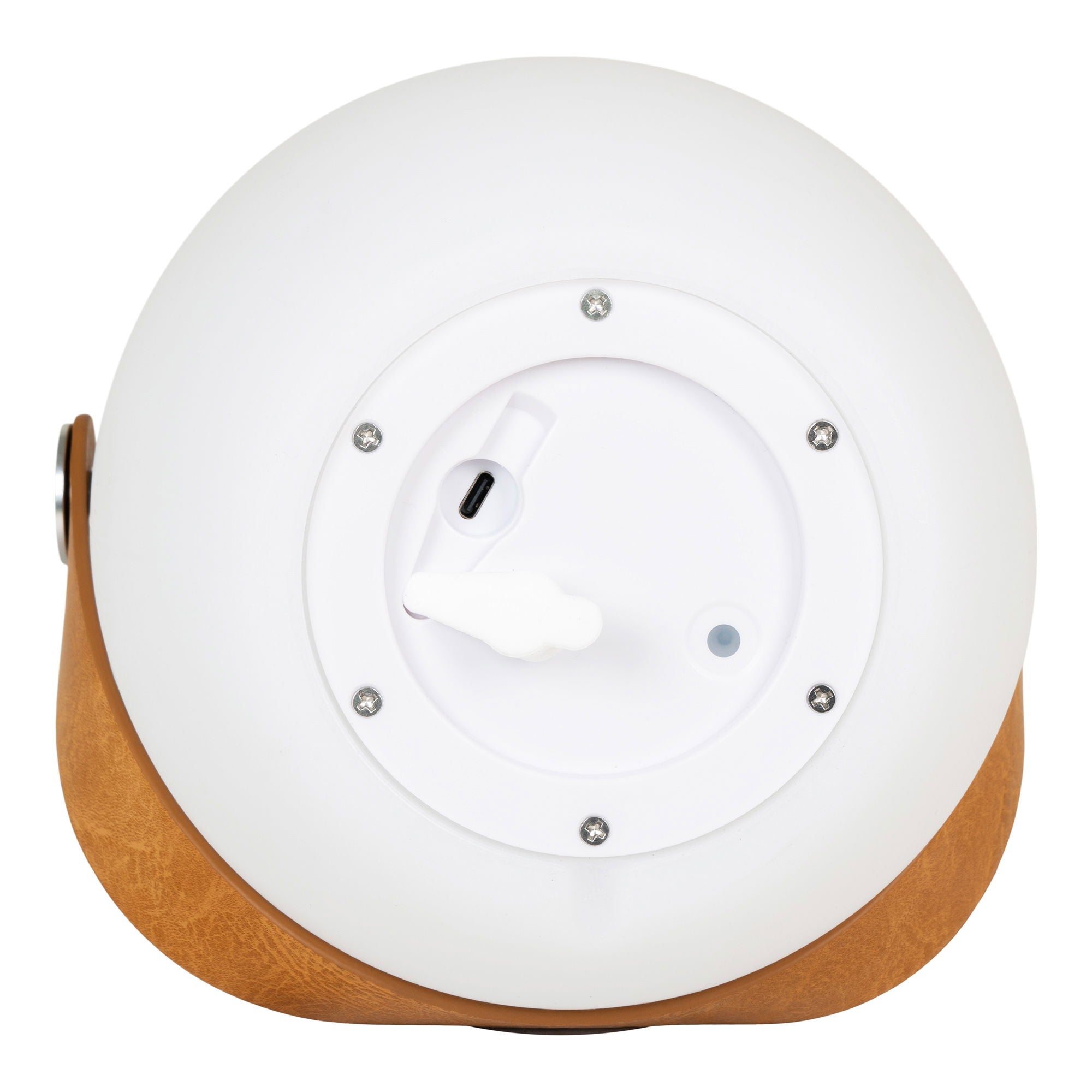 Cardiff LED Lamp - Lamp with strap, white, bluetooth speaker, rechargeable