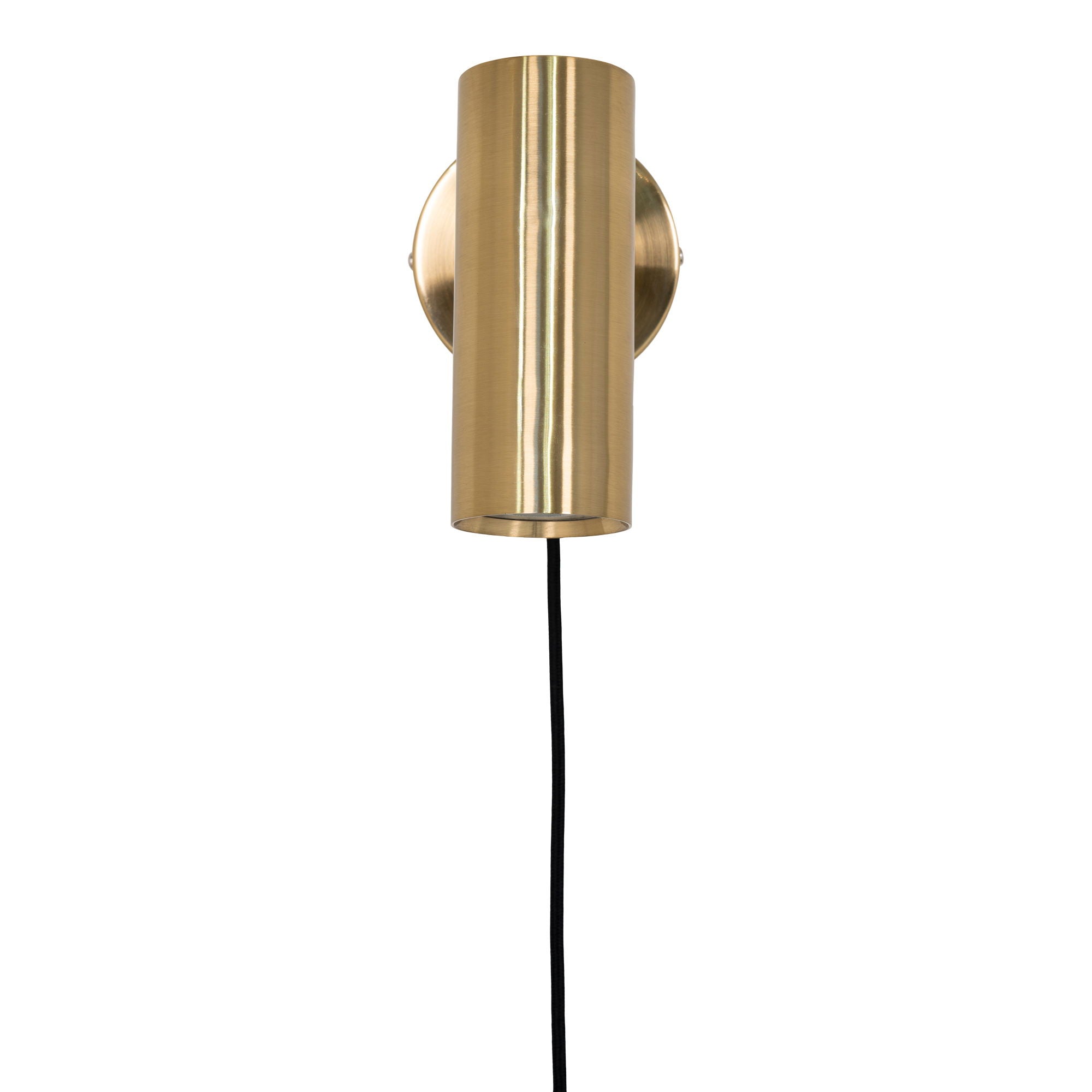 Paris Wall Lamp - Lamp in brass with a 190 cm fabric cord Bulb: GU10/5W LED IP20