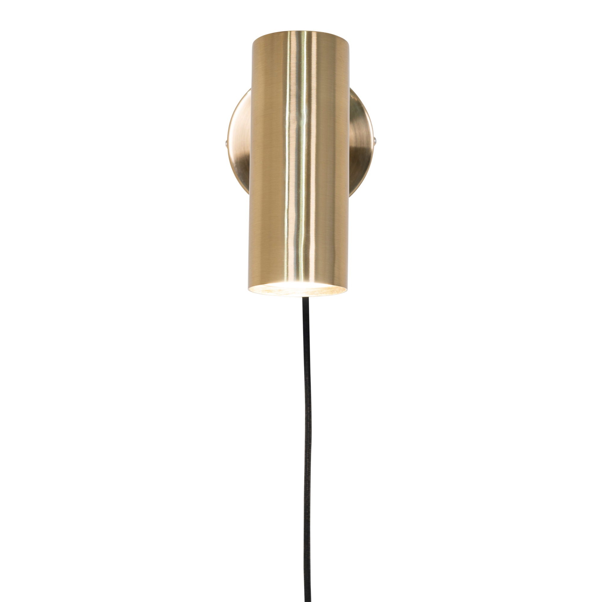 Paris Wall Lamp - Lamp in brass with a 190 cm fabric cord Bulb: GU10/5W LED IP20