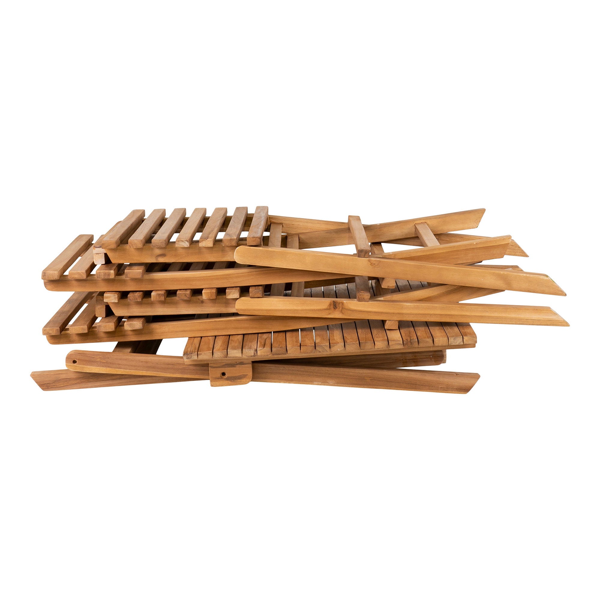 Cuenca CafǸ set - CafǸ set, 2 chairs and 1 table , teak, natural
