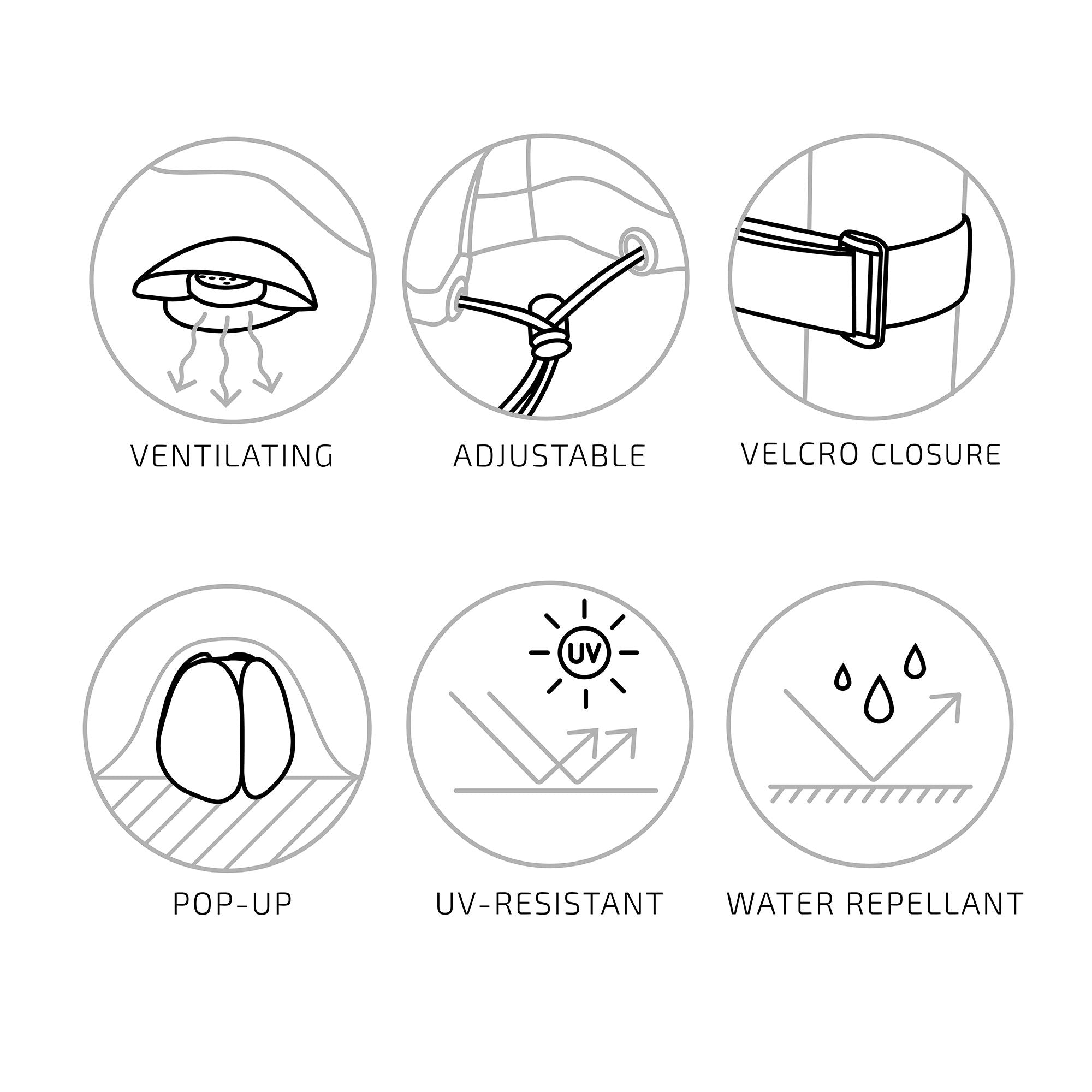 Luxury Cover  - Luxury cover for round table 180 cm with 4 chairs, 210g/m2 600D polyester PU coated, water repellant, black