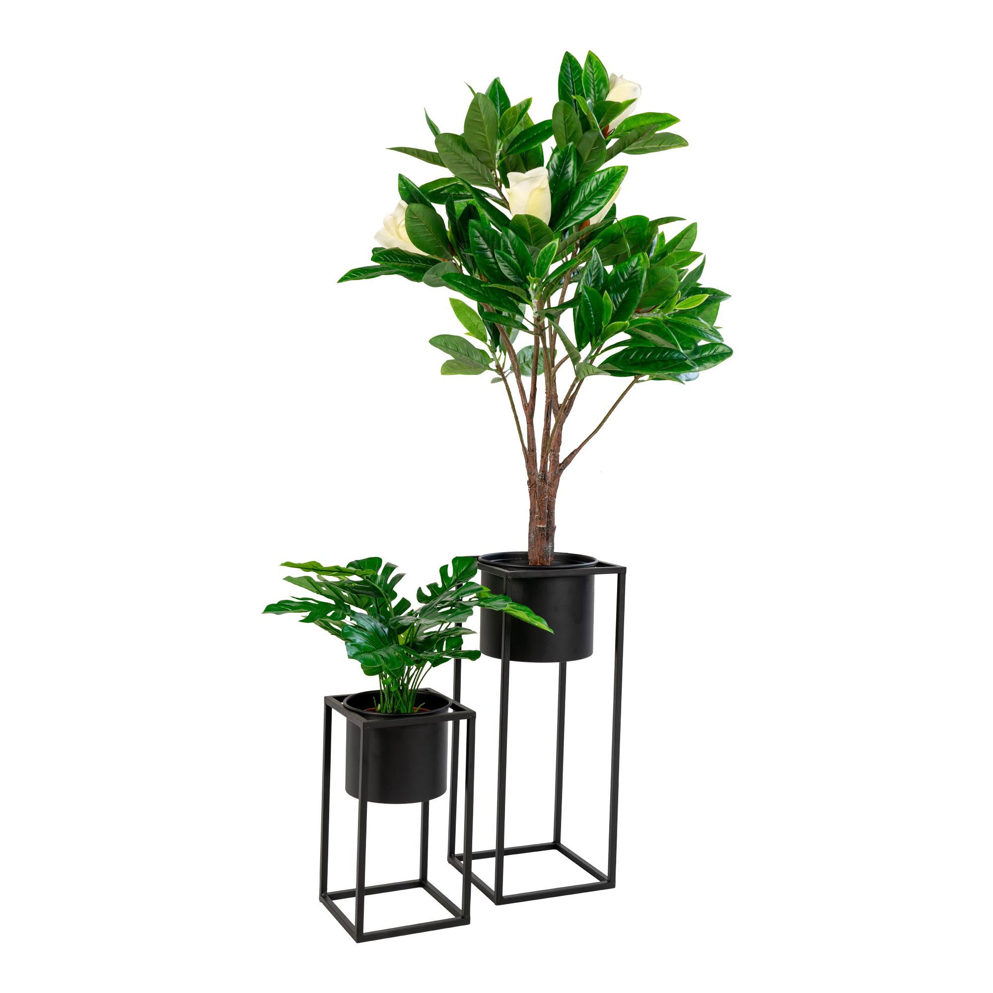 Marla Flowerpots - 2 flowerpots in black