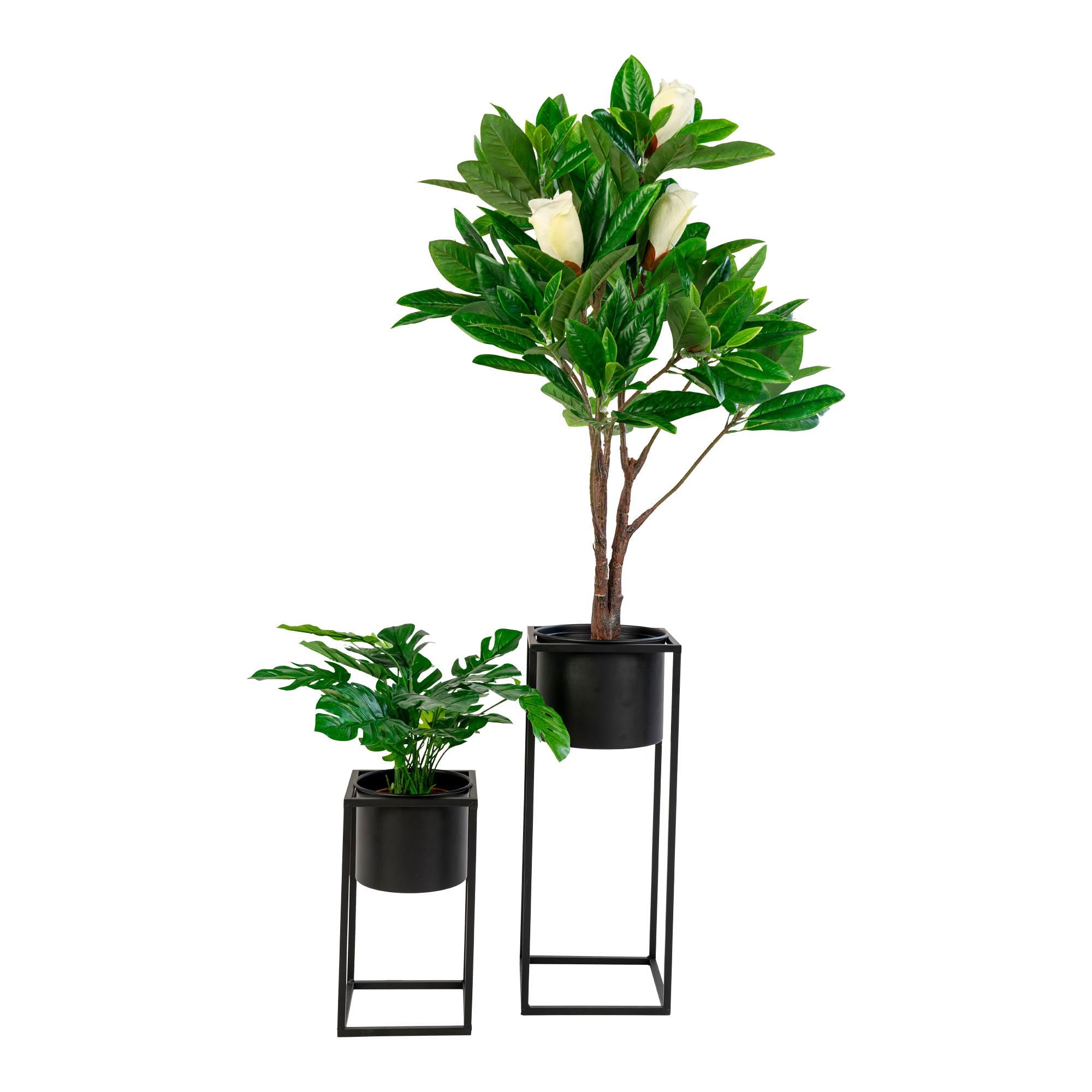 Marla Flowerpots - 2 flowerpots in black