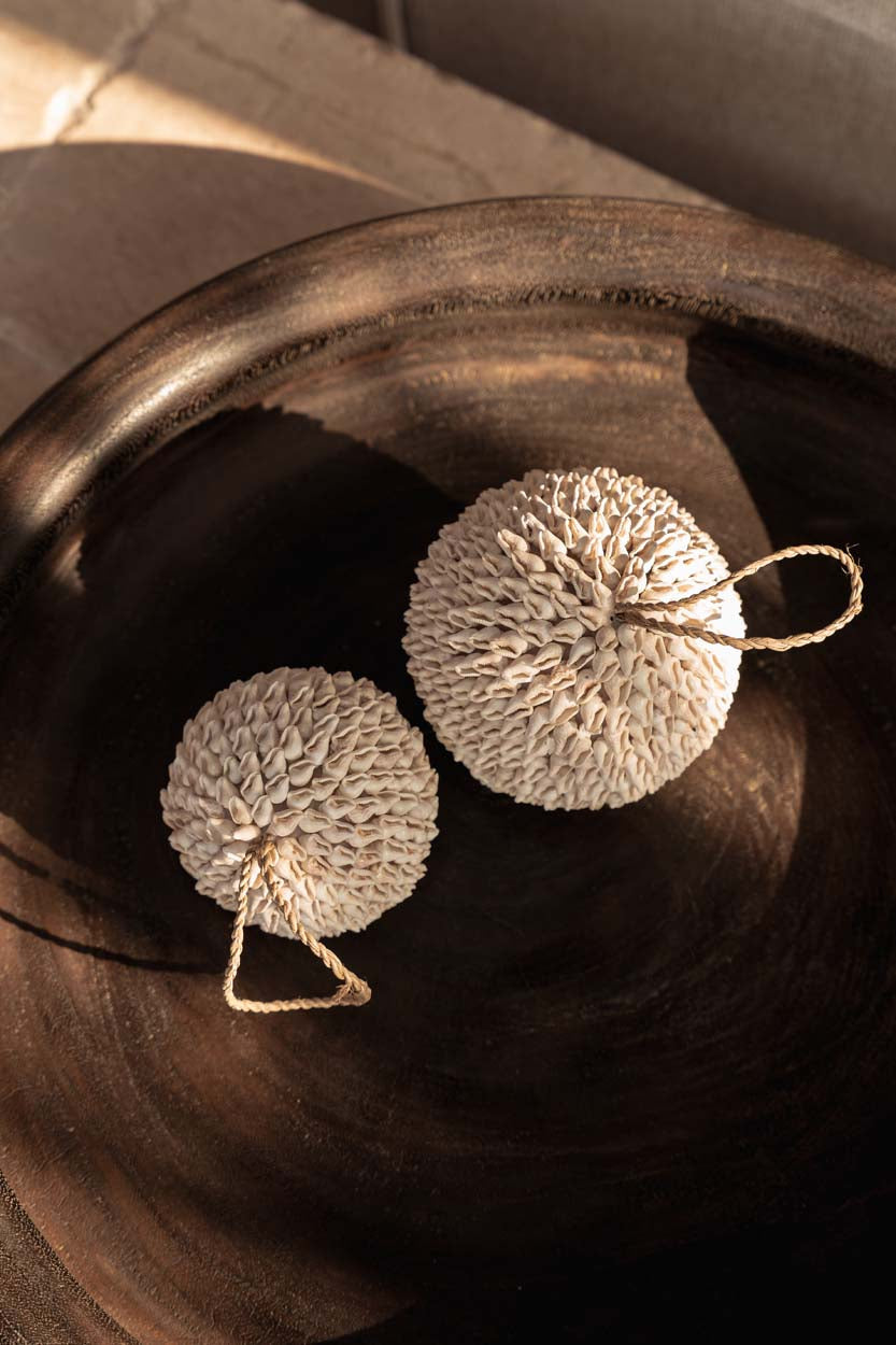 De Bubble Shell Bal Hanger - Wit - L