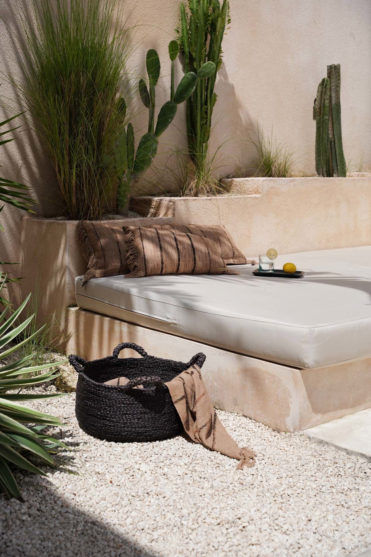 Les Quatre Mains Baskets - Black - L