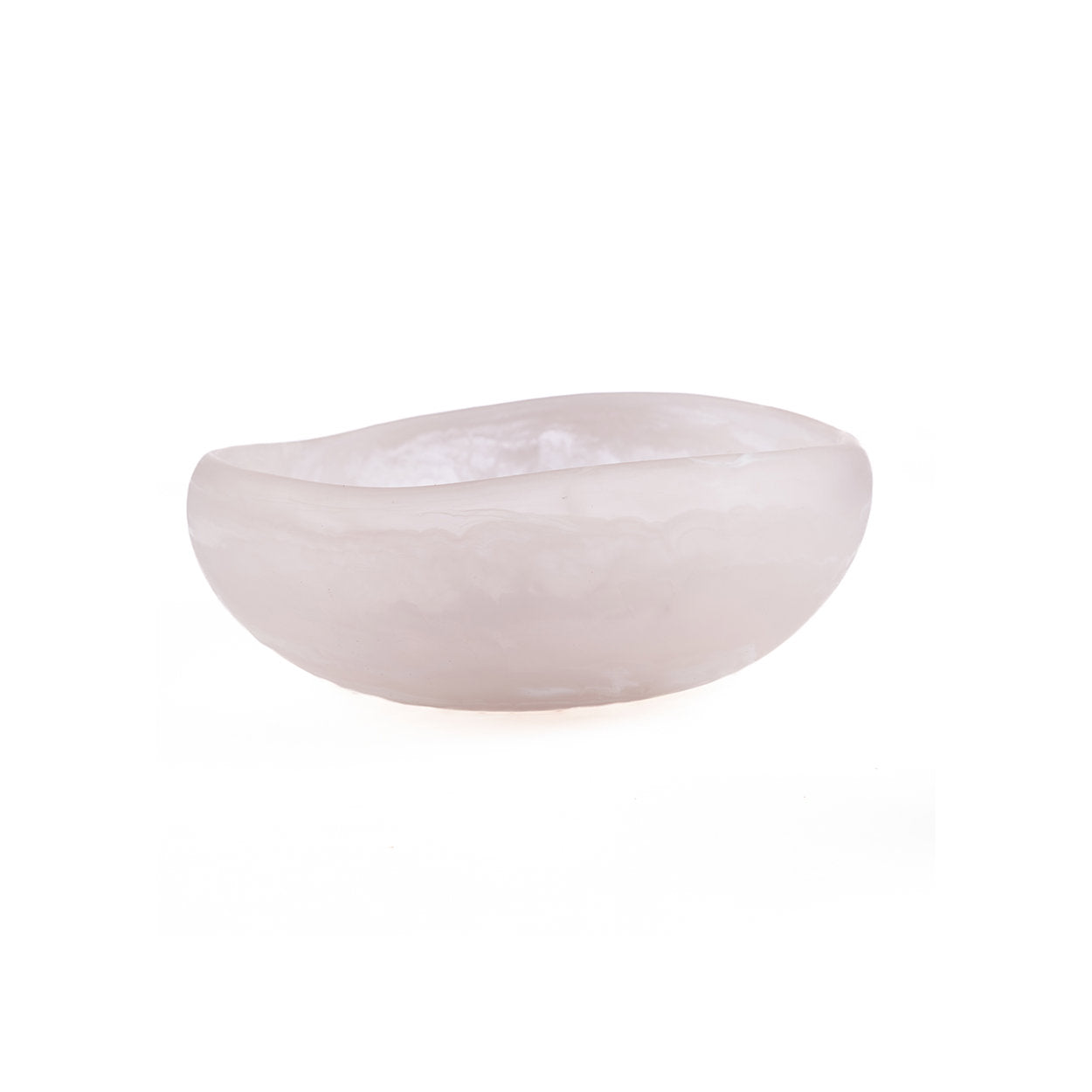 The Resin Organic Bowl - Pink White - S