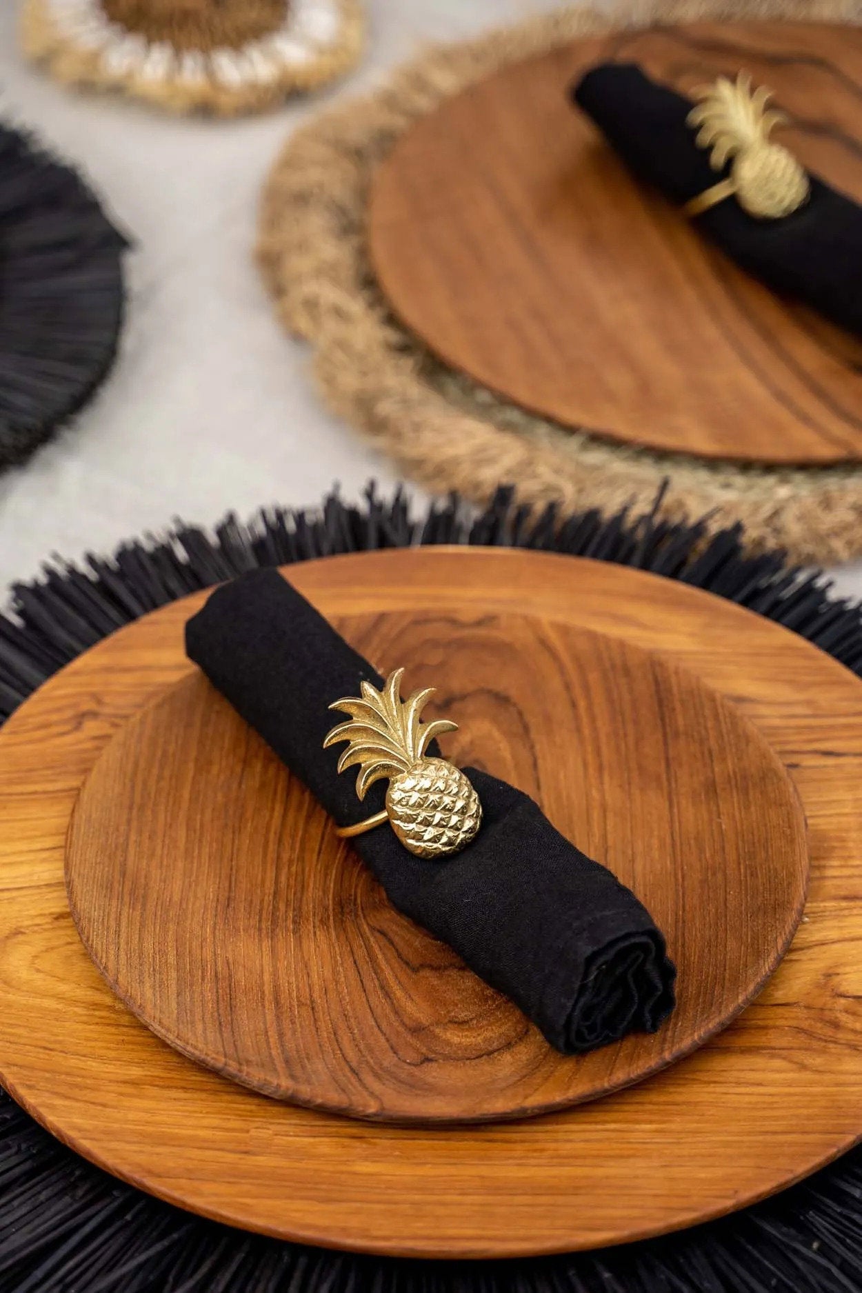 De Teak Root Rond Bord - XL