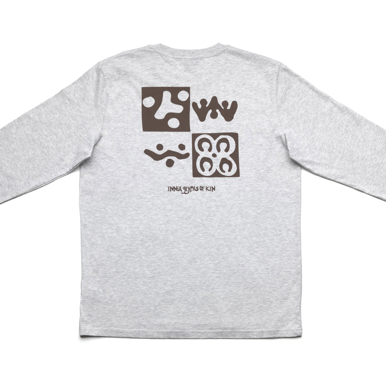 The Checkerboard L/S T-Shirt - Heather Grey - L