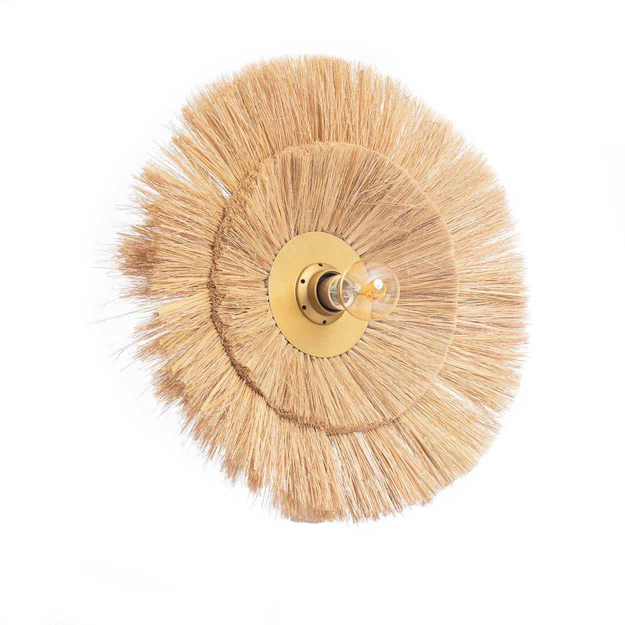 De Double Trouble Muurlamp - Naturel Goud - M