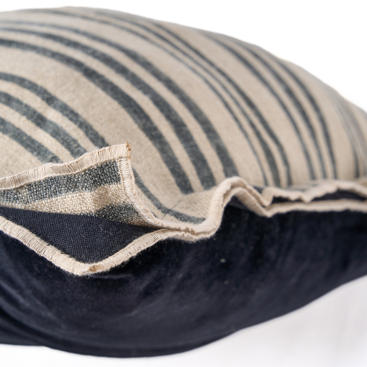 The Nordic Stripe Cushion Cover - Natural Black - 50x50