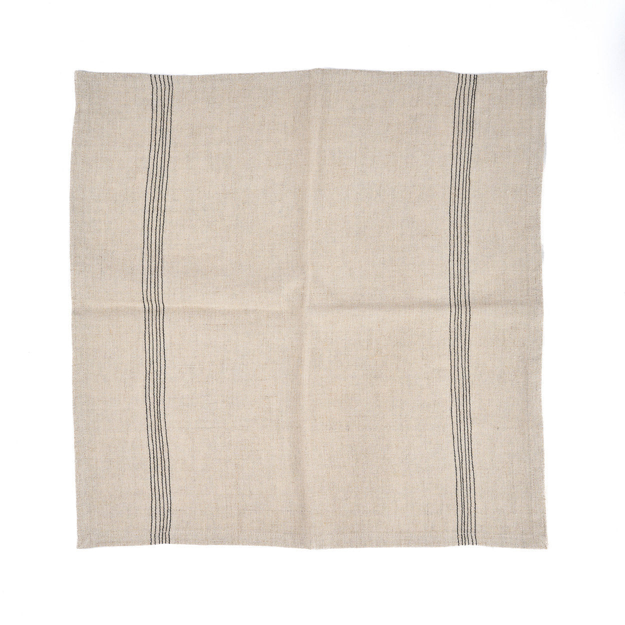 Het Lint Biscuit Servet - Natural Black - 45x45