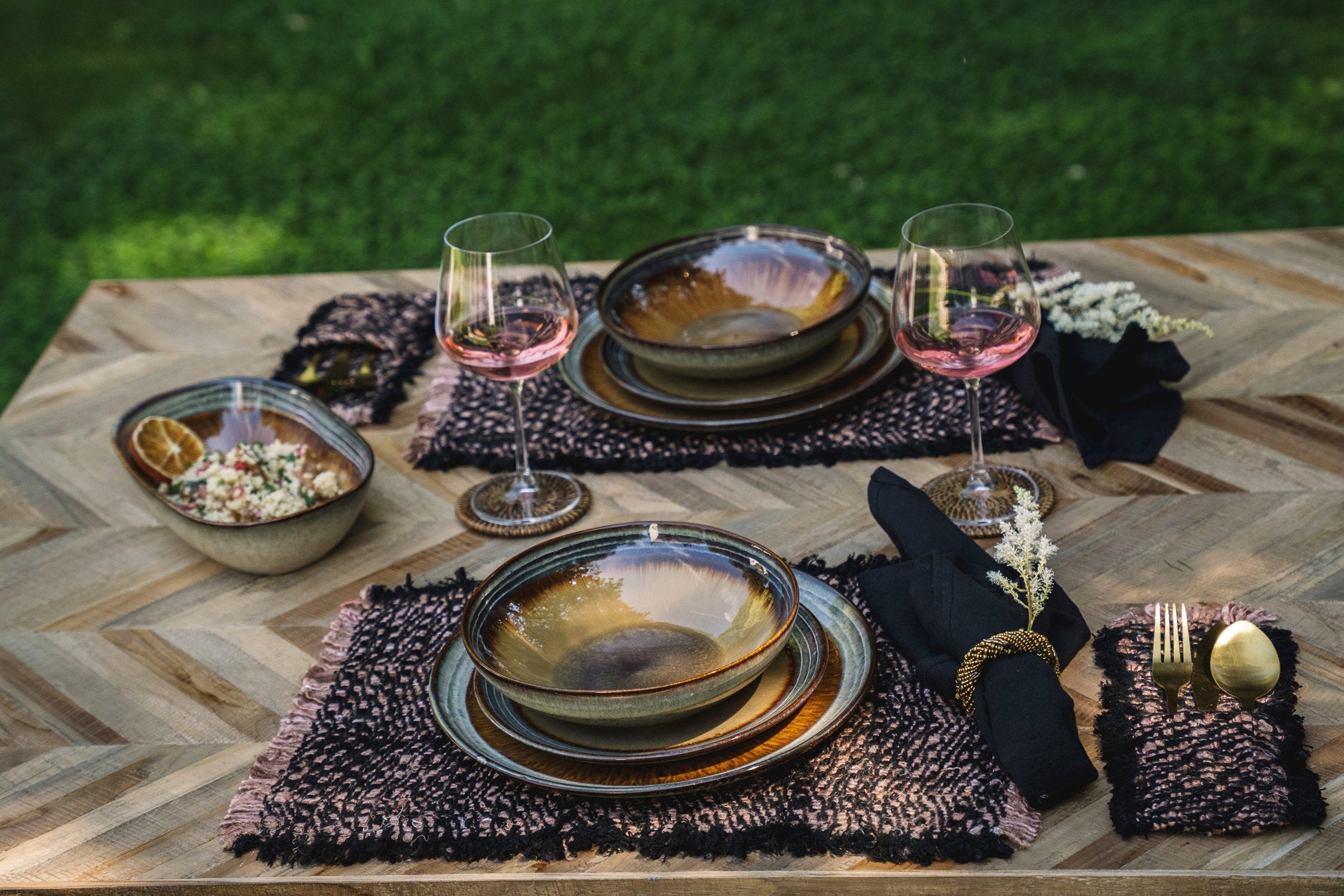 The Oh My Gee Placemat - Black Copper