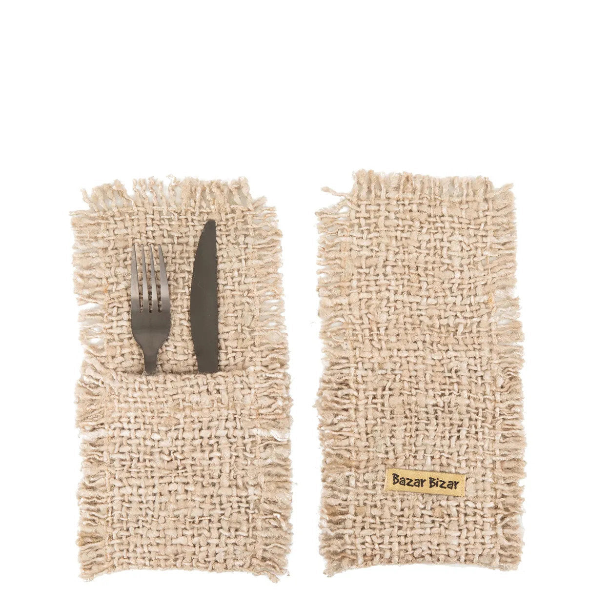 The Oh My Gee Cutlery Bag - Beige - Set of 4