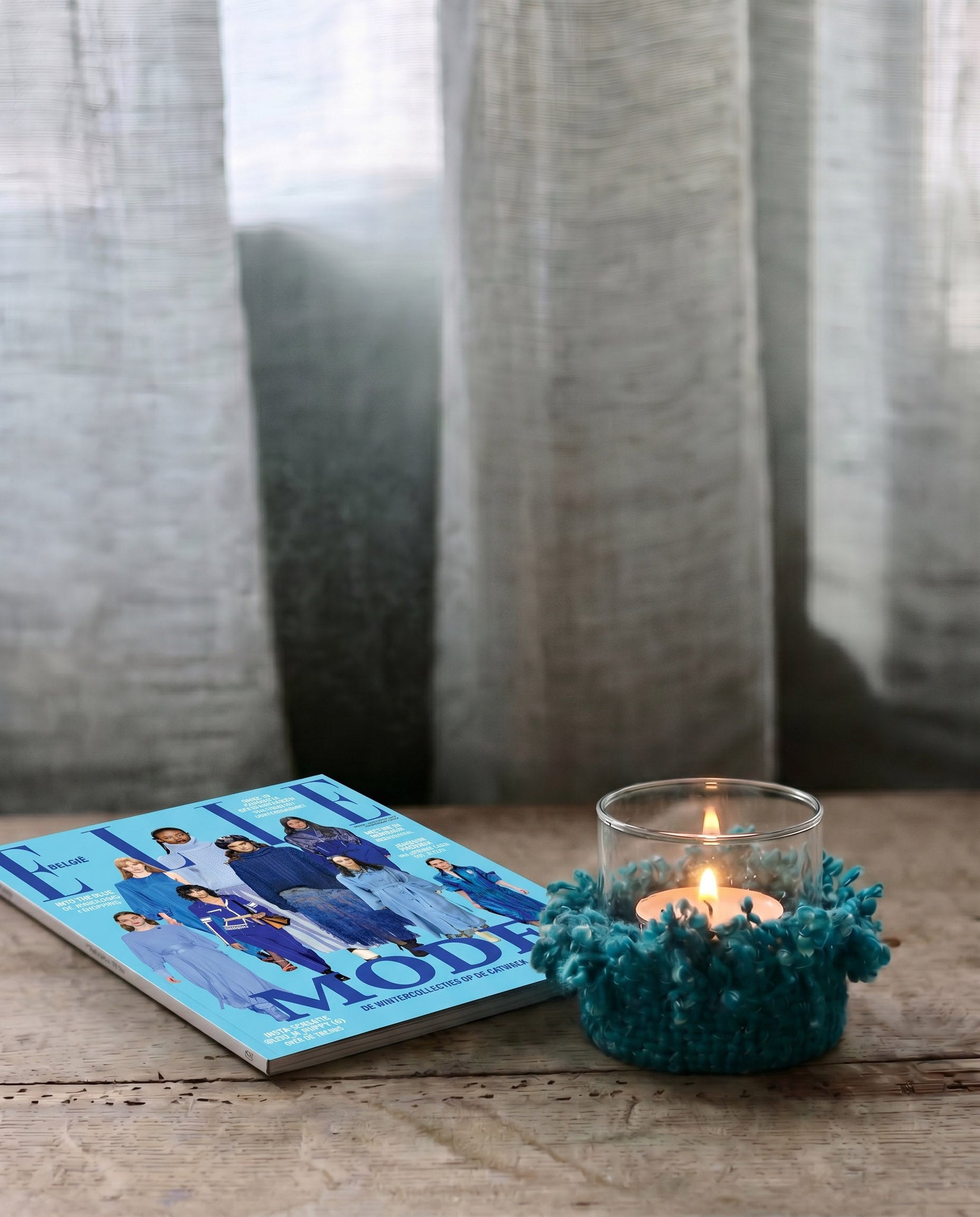 De Oh My Gee Kaarsenhouder - Aqua - S
