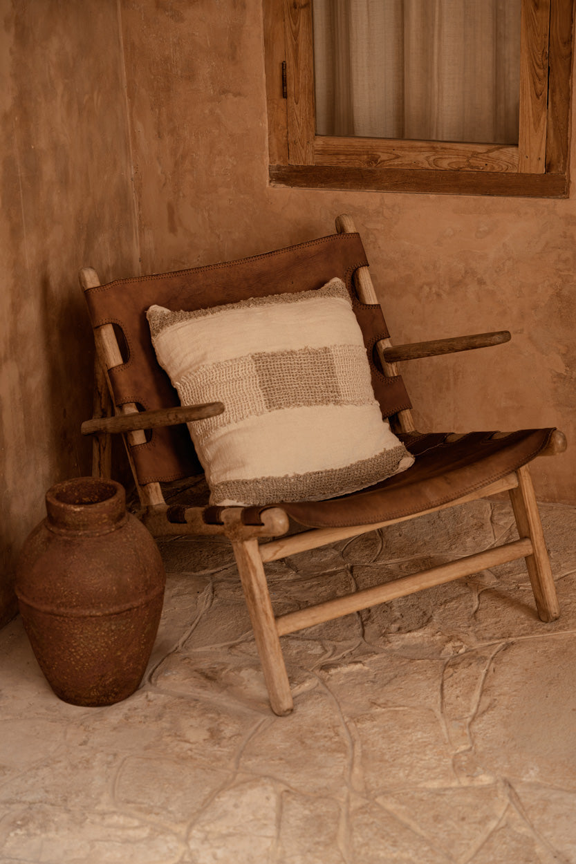 De Linen Threads Kussensloop - Naturel