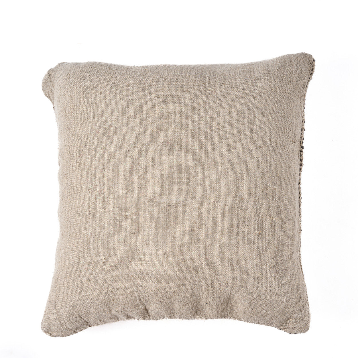 De Linen Grain Kussensloop - Naturel Zwart