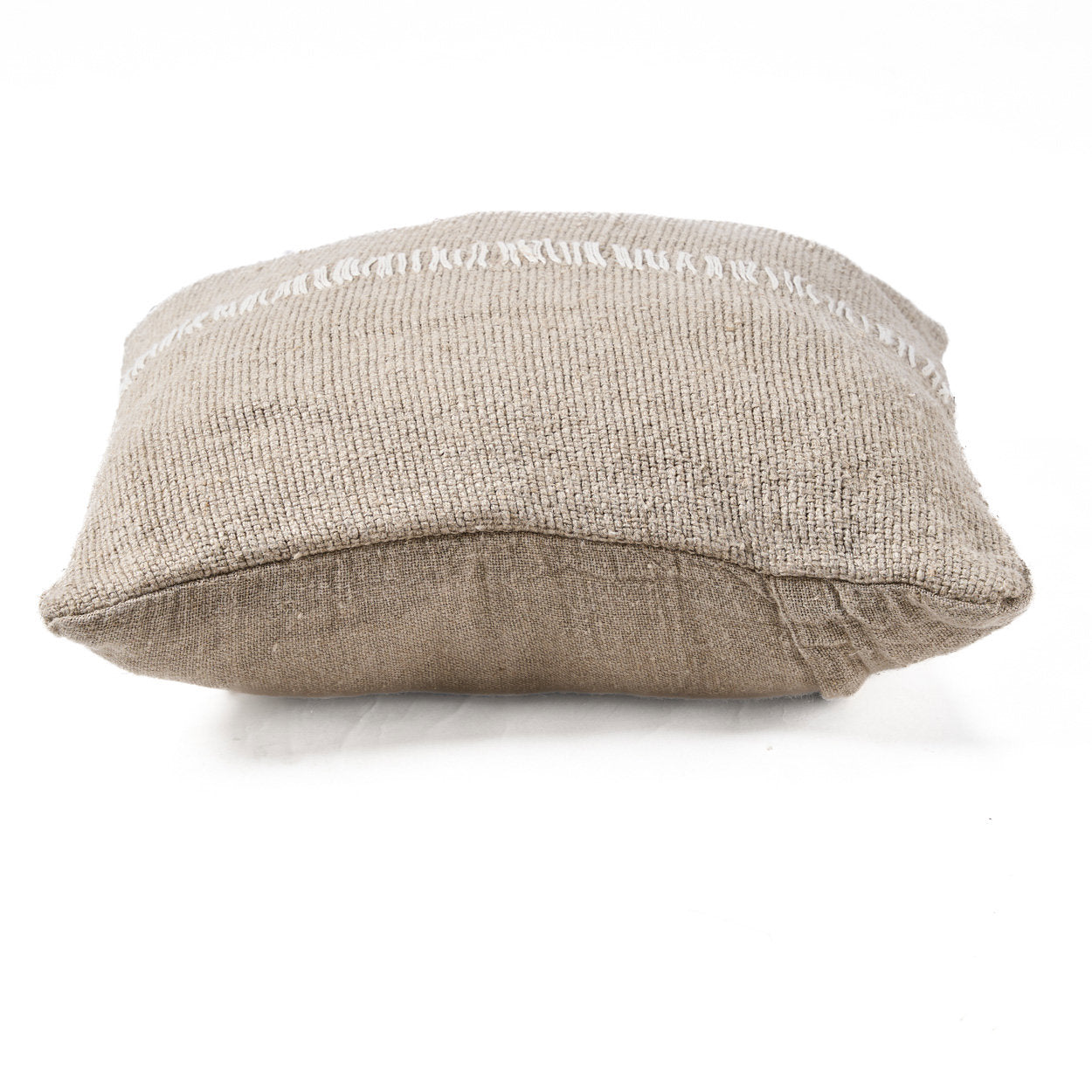De Linen Stitch Kussensloop - Naturel Wit